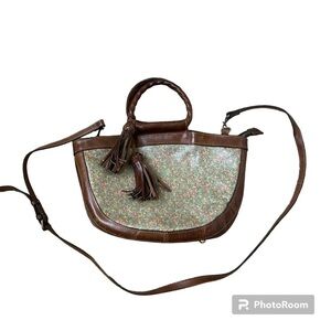 Patricia Nash Ossi Fleuriste Satchel in Coral Bouquet